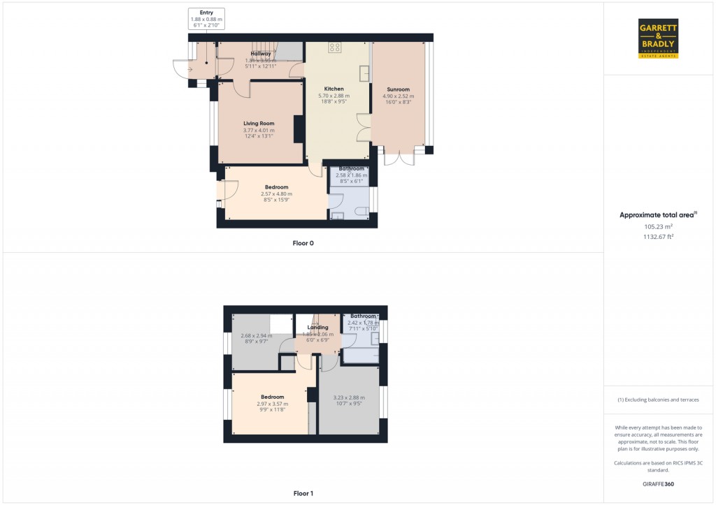 Floorplans For Mellent Avenue, Bristol, BS13