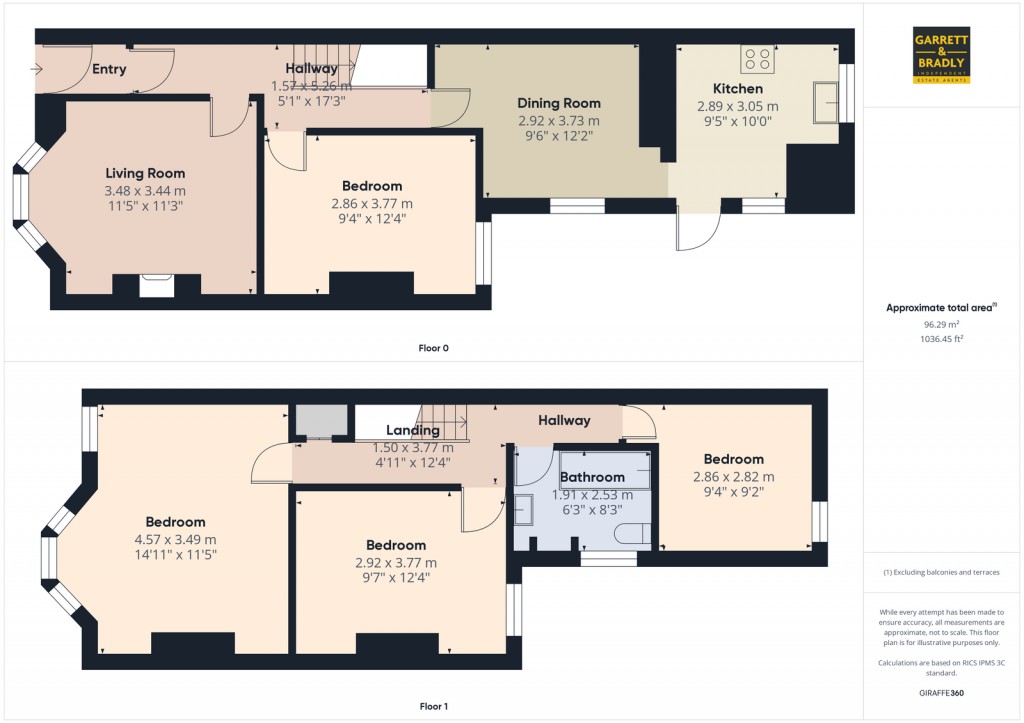 Floorplans For Exeter Road, Southville, BS3