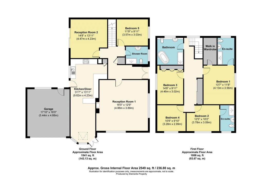 Floorplans For Hill Drive, Failand, Bristol