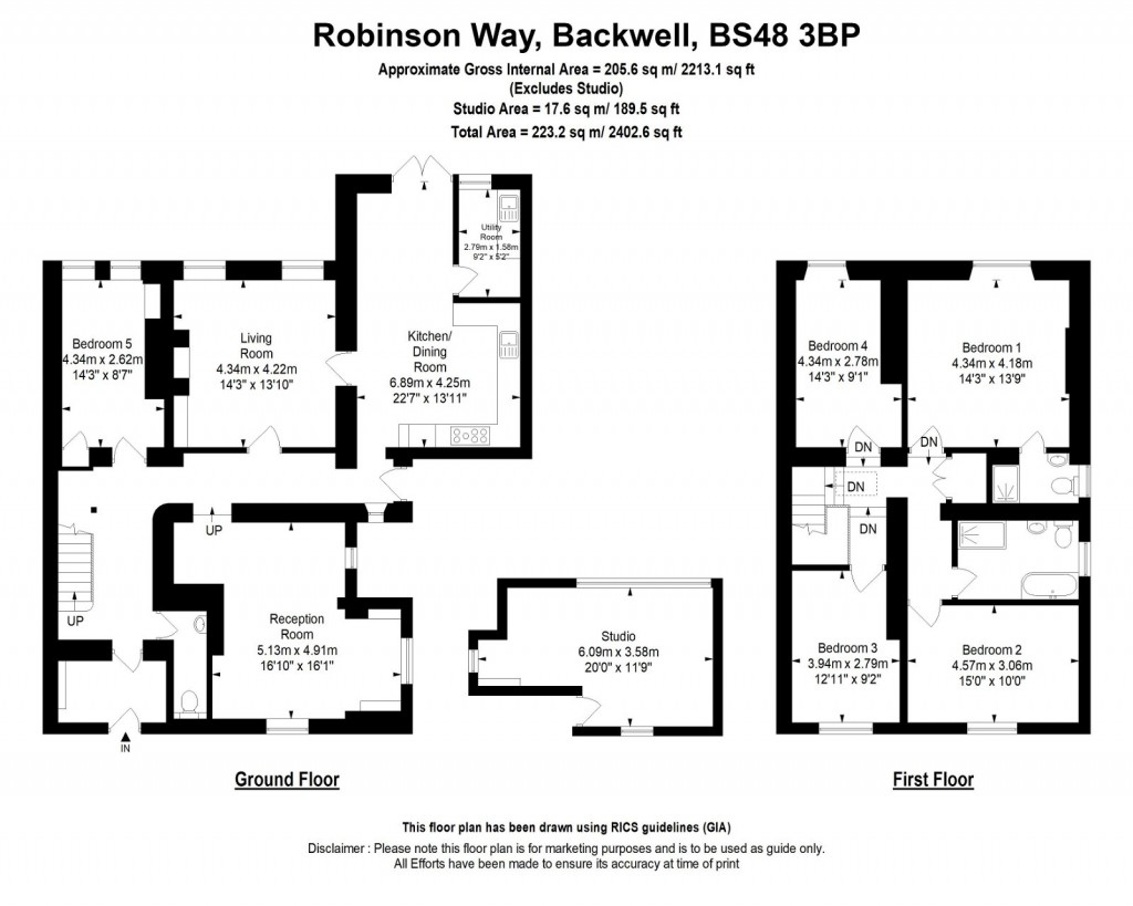 Floorplans For Robinson House, Robinson Way, Backwell, BS48