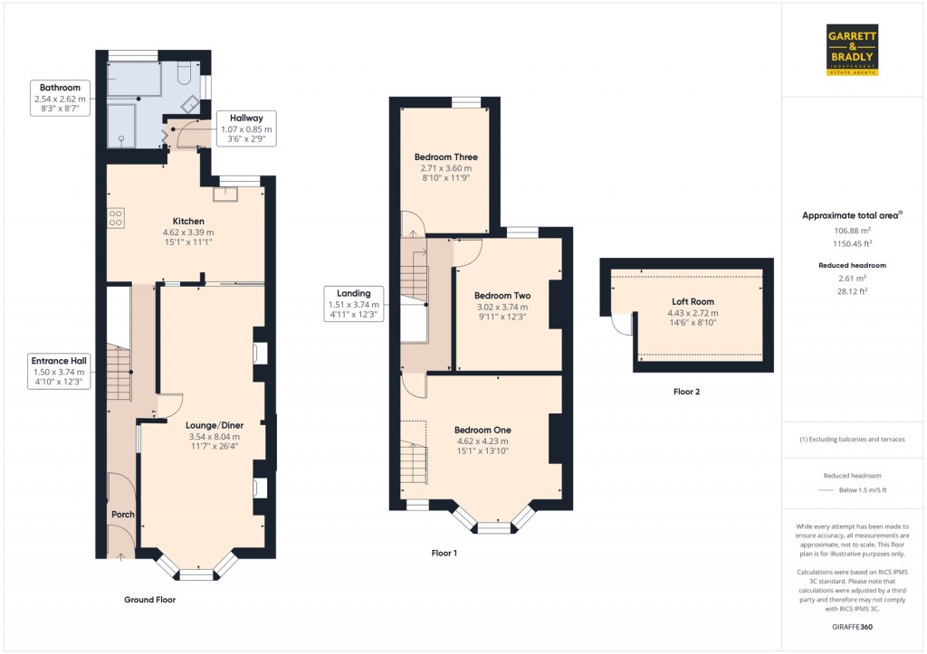 Floorplans For Pearl Street, The Chessels, BS3