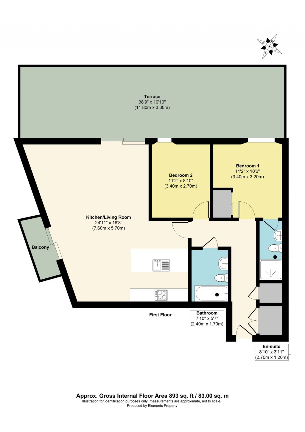 Floorplans For Capstan Room, St. John's Road, Southville, Bristol, BS3