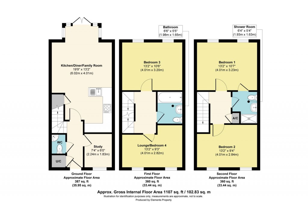 Floorplans For Dowsell Way, Yate, BS37 