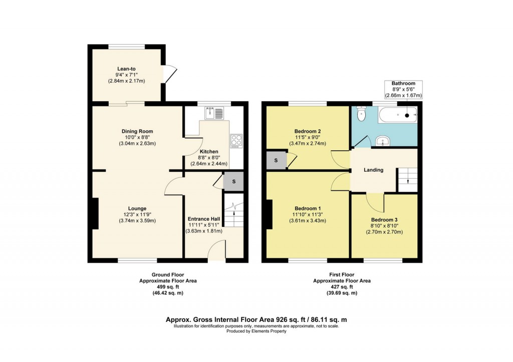 Floorplans For Maynard Road, Hartcliffe, Bristol, BS13