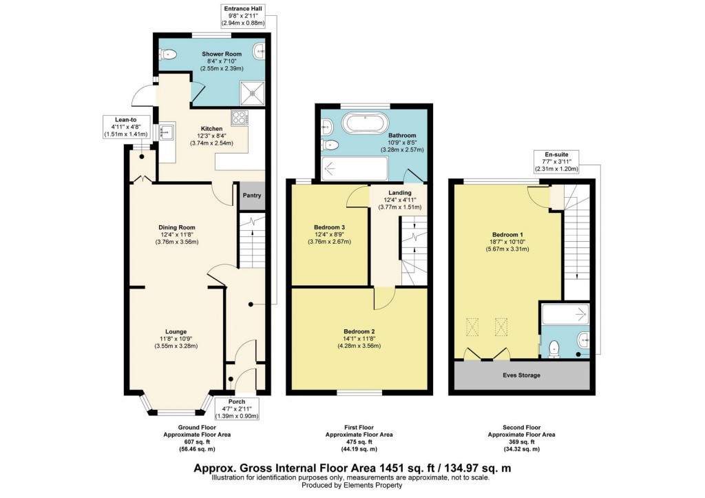 Floorplans For Chessel Street, The Chessels, Bristol