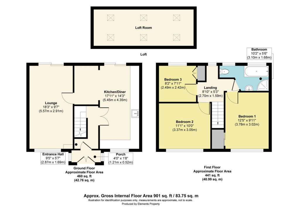 Floorplans For Hollisters Drive, Hartcliffe, Bristol