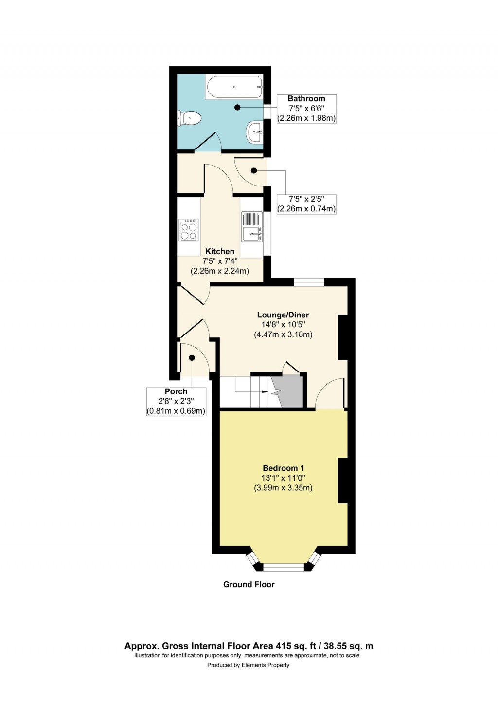 Floorplans For Garden Flat, Doone Road, Horfield, BS7